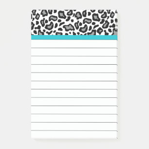 Post-it® Bloc-notes cadeau pour professeur au bureau Léopar