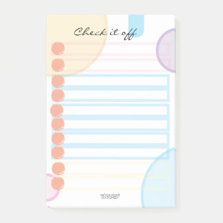 Post-it® Bloc-notes Check it off