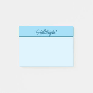 Post-it® Bloc-notes Christian Hallelujah en bleu