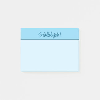 Post-it® Bloc-notes Christian Hallelujah en bleu