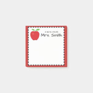 Post-it® Bloc - notes d'Apple pour un professeur