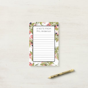 Post-it® Bloc-notes de l'enseignant Cadeau personnalisé pou