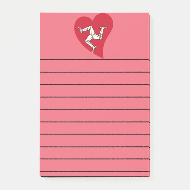 Post-it® Bloc-notes de l'île de Man (Devant)