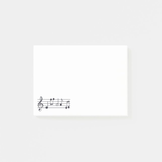 Post-it® Bloc - notes de notes musicales (Devant)