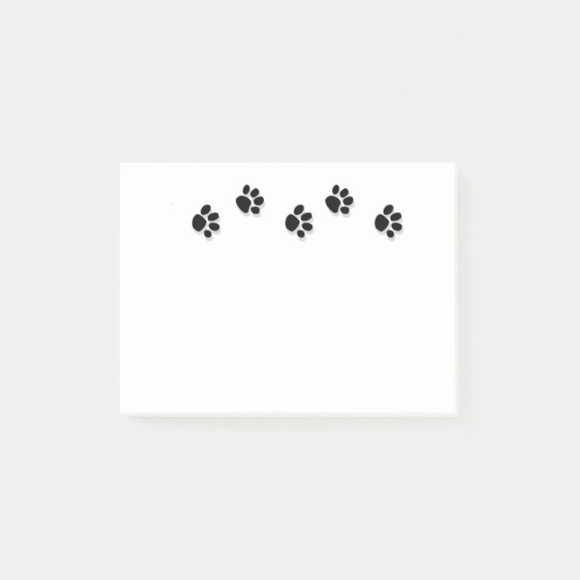 Post-it® Bloc-notes d'empreinte de patte (Devant)