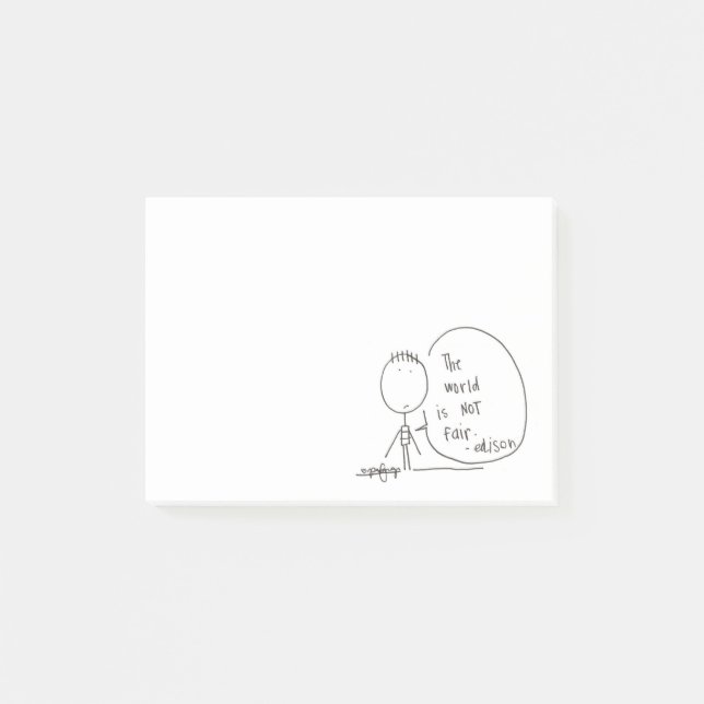 Post-it® Bloc - notes injuste (Devant)