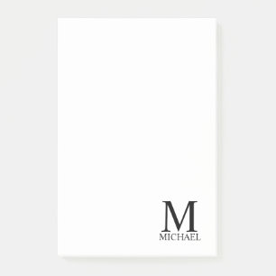 Post-it® Bloc-notes monographique et nom personnalisé