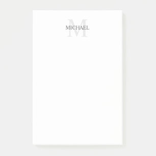 Post-it® Bloc-notes monographique et nom personnalisé