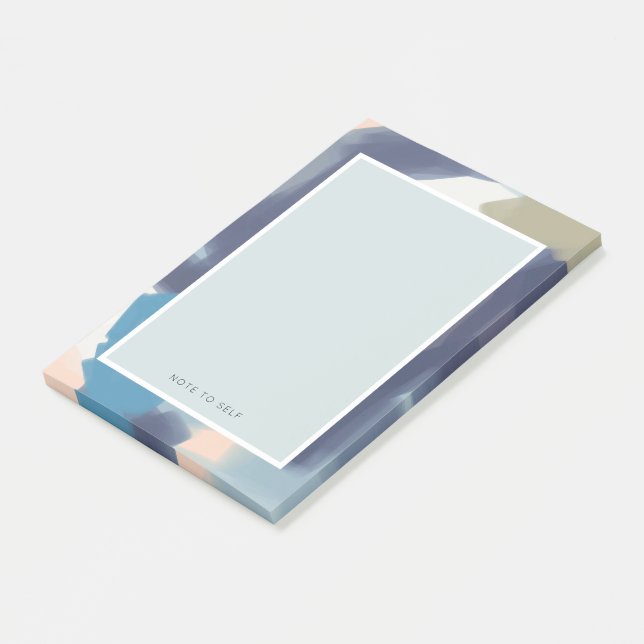 Post-it® Bloc-notes multi-couleurs personnalisé avec phrase (Incliné)