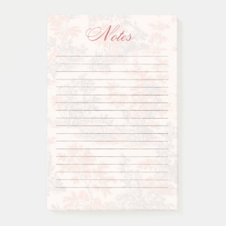 Post-it® Bloc-notes papier floral vintage toile