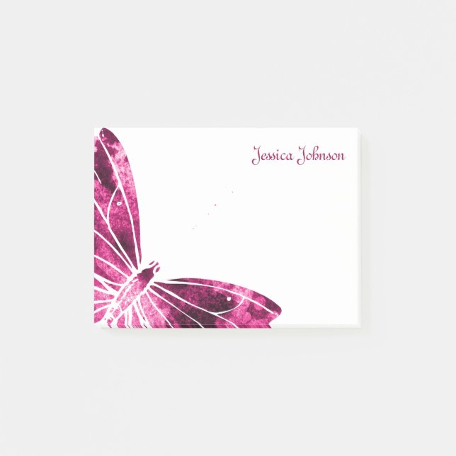 Post-it® Bloc-notes Papillon personnalisé (Devant)