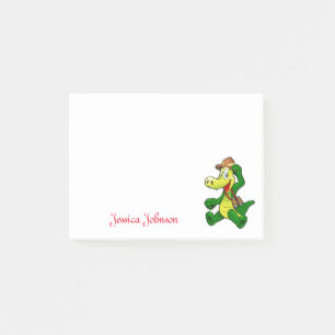 Post-it® Bloc-notes personnalisé drôle et mignon dragon ver