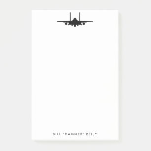 Post-it® Bloc-notes personnalisé F-15 Strike Eagle Fighter 