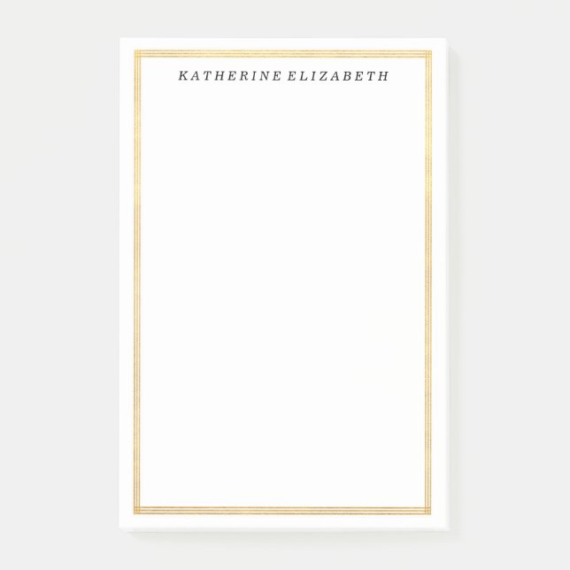 Post-it® Bloc-notes personnalisé par frontière d'art déco (Devant)