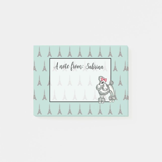 Post-it® Bloc-notes personnalisé Tour Eiffel (Devant)