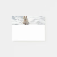 Bloc-notes photo de chien Westie Blanche-Neige