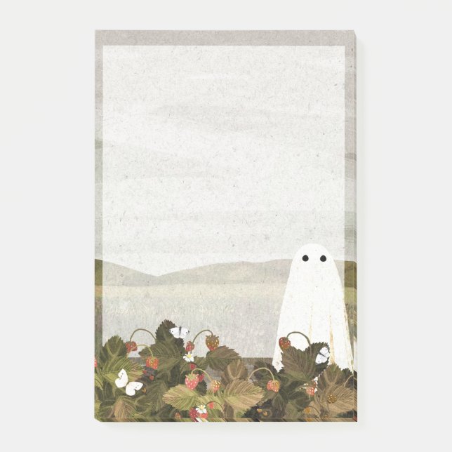 Post-it® Bloc-notes pour champs de fraises (Devant)