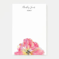 Bloc-notes pour fleur de Tulipe rose