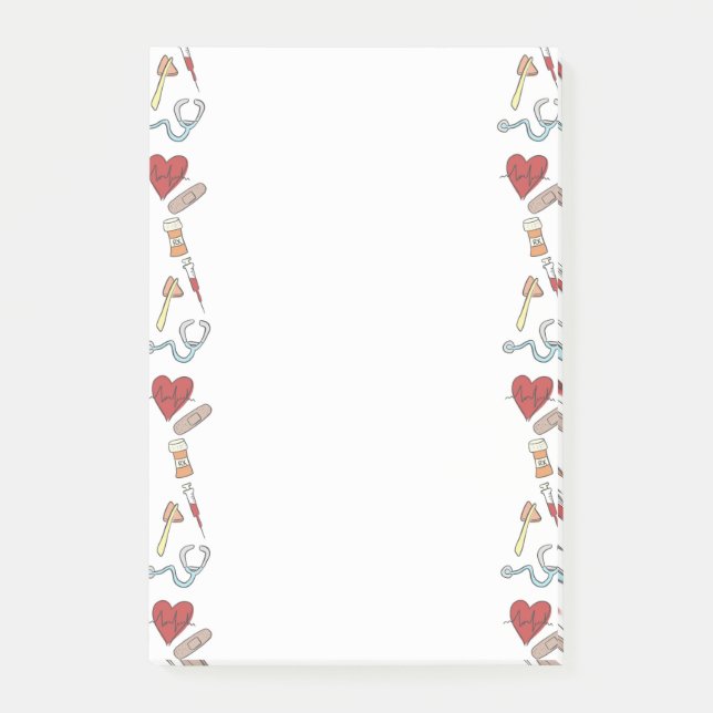 Post-it® Bloc-notes pour soins de santé (Devant)