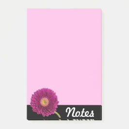 Post-it® Bloc-notes pourpre de marguerite de Gerbera