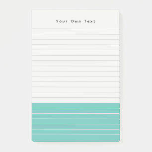 Post-it® Bloc-notes vert Aqua minimaliste tendance personna