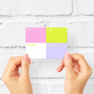 Post-it® Blocs de notes adhésives de couleur petits
