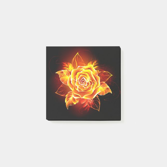Post-it® Blooming Fire Rose (Devant)