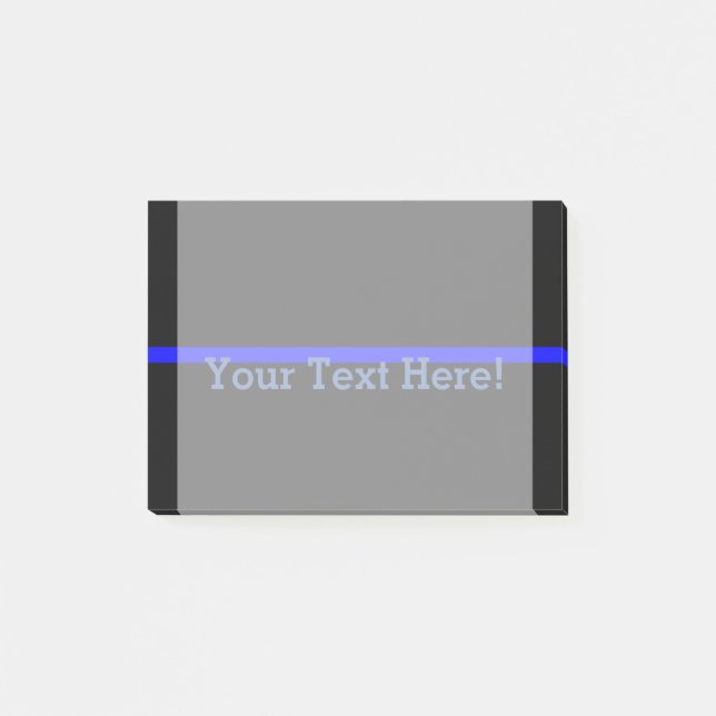Post-it® Blue Line mince symbolique personnalisent ceci (Devant)