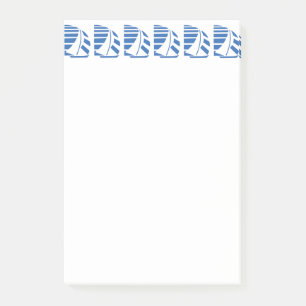 Post-it® Blue Racing Sailboats Sticky Notes