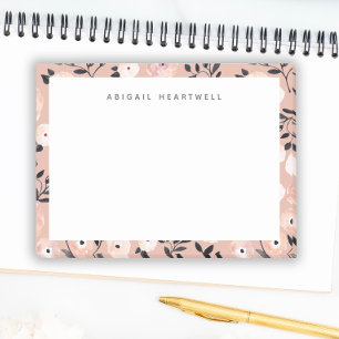 Post-it® Blush Pink Floral Motif Ajouter Votre Nom