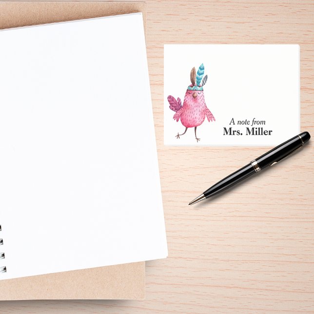 Post-it® Boho Birdie Personnalisé (Créateur téléchargé)
