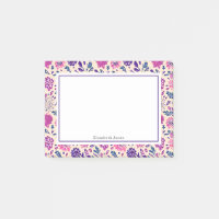 Boho Ombre rose + Purple Motif Floral