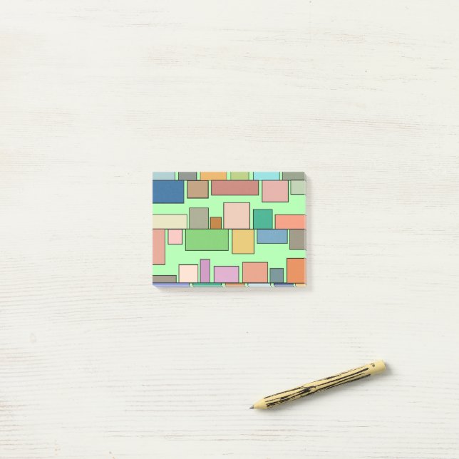 Post-it® Boho Rectangles (Sur un bureau)