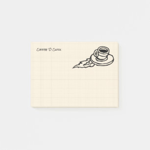 Post-it® Boisson de Latte de café de vol ou temps de thé