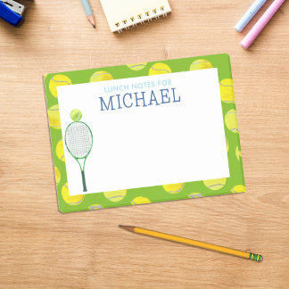 Post-it® Boîte à lunch personnalisée pour garçons de tennis