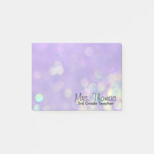 Post-it® Bokeh Post It Notes 4x3 (Purple)