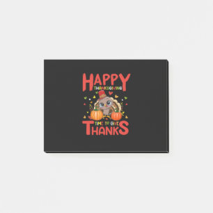 Post-it® bon thanksgiving de temps pour remercier