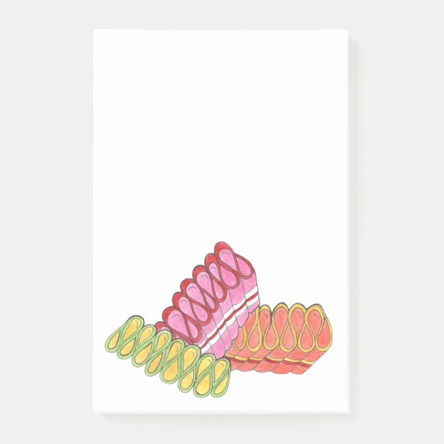 Post-it® Bonbons de Noël à l'ancienne en ruban (Devant)