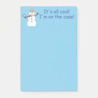 Bonhomme de neige détective bleu amusant et fantai