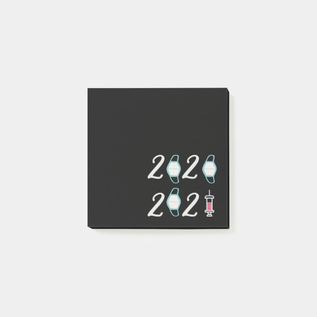 Post-it® Bonjour 2021 Adieu 2020 - C’est enfin terminé (Devant)
