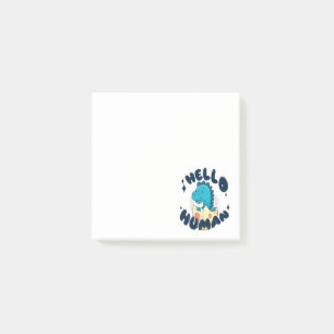 Post-it® Bonjour humain drôle Dinosaure