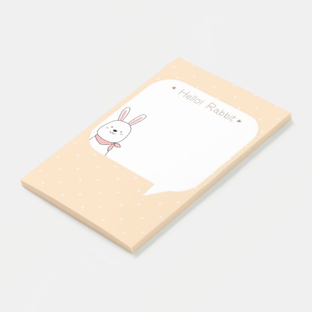 Post-it® Bonjour Lapin (Incliné)