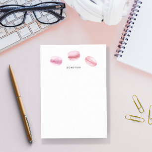 Post-it® Bonjour   Macarons rose aquarelle