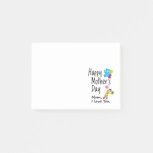 Post-it® Bonne fête des mères. Maman, je t'aime.