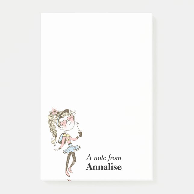 Post-it® Bonne fille Ado personnalisée (Devant)