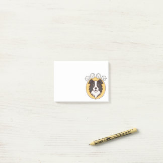 Post-it® Border Collie rêvant de moutons