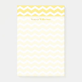 Post-it® Bordure de crème jaune Chevron