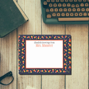 Post-it® Bordure de maïs bonbon Halloween personnalisé