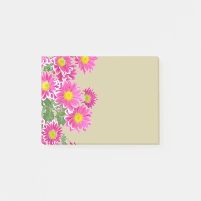 Post-it® Bordure Fleurs Faisy Roses Fraîches (Devant)