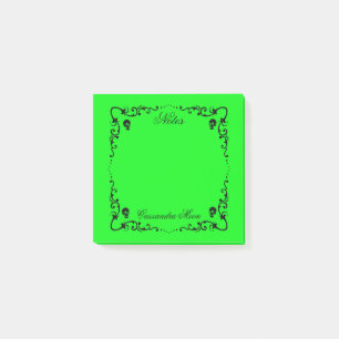 Post-it® Bordure magique Halloween mince verte et noire